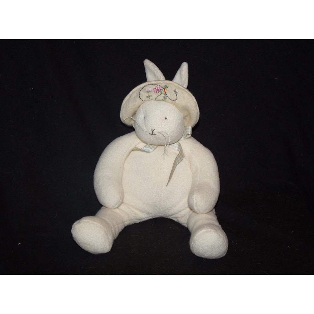 Hallmark Bunnies by the Bay Cream Bunny Rabbit Plush Bean Bag 12"